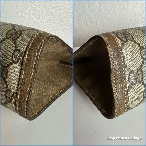 ❤️GUCCI GG PVC Leather Clutch #12 - Picture 12 of 13